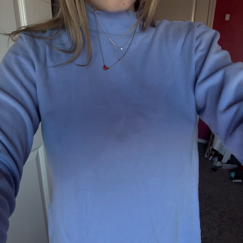 Karen Scott Lavender Turtleneck Sweater